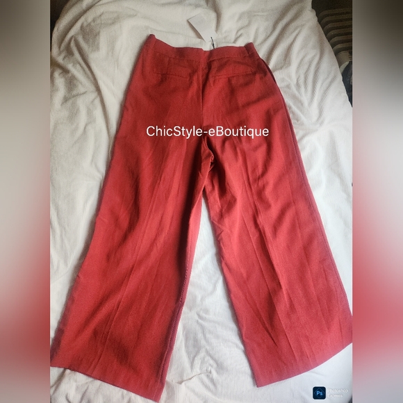 Zara Set Double-Breasted Strapless Top XXL + Double Pleat Pants L Zw Collection - Picture 15 of 16